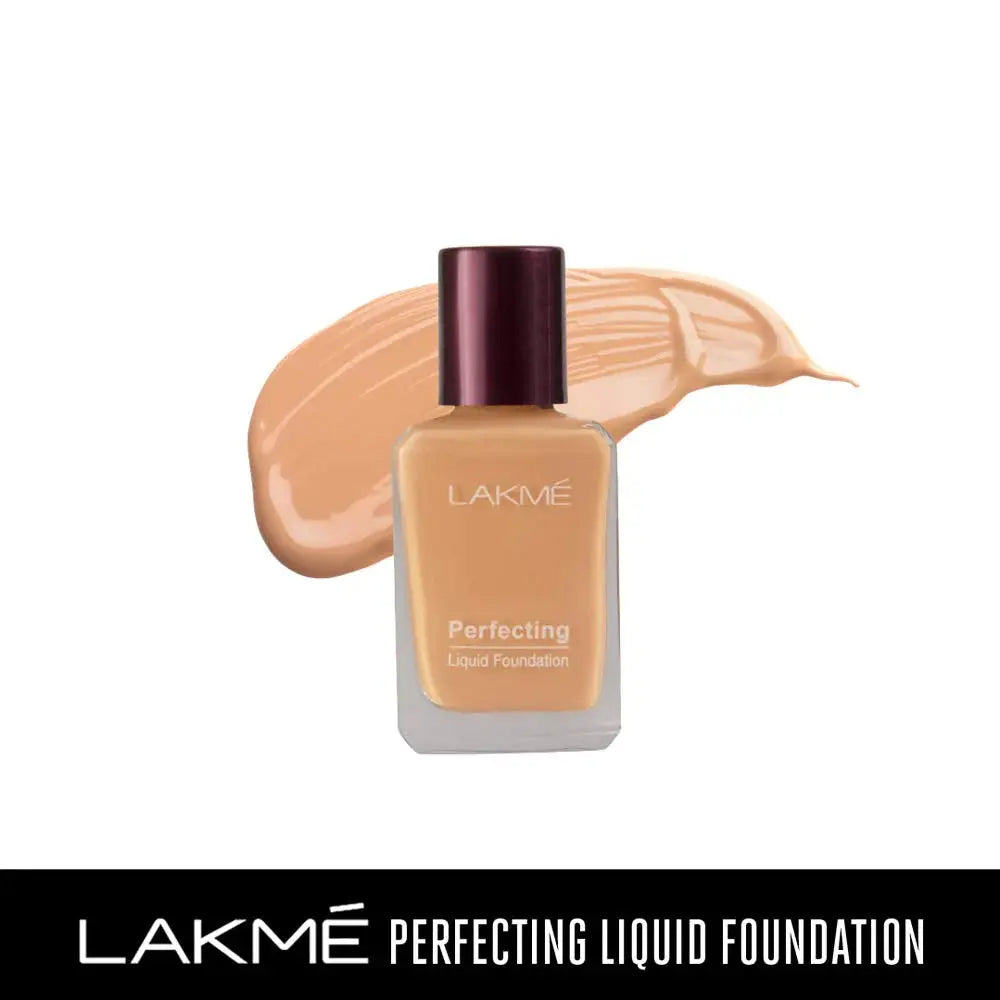 Lakme Perfecting Liquid Foundation, 27ml -Shell - Mytrendzcart