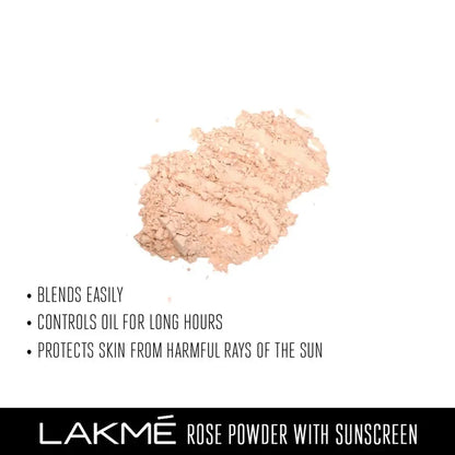 Lakme Rose Face Powder, Soft Pink, 40g - Mytrendzcart