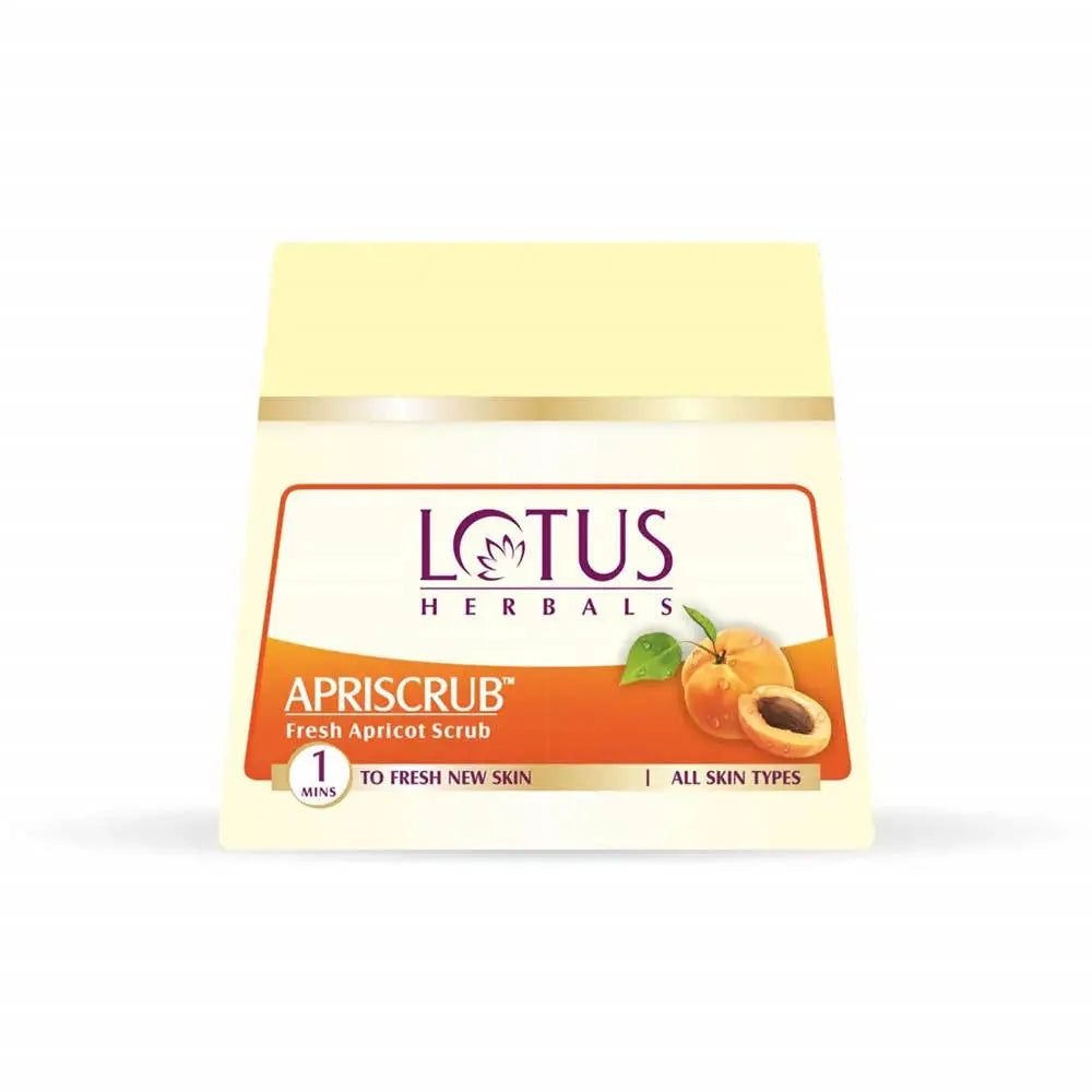 Lotus Herbals Apriscrub Fresh Apricot Scrub -100 gm - Mytrendzcart