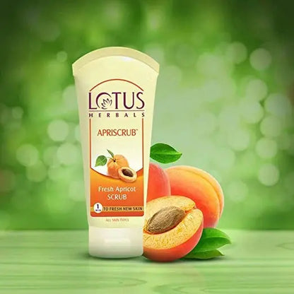 Lotus Herbals Apriscrub Fresh Apricot Scrub -100 gm - Mytrendzcart