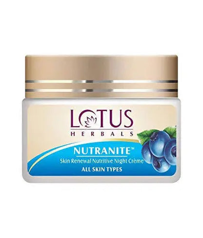 Lotus Herbals Nutranite Skin Renewal Nutritive Night Cream -50 Gm - Mytrendzcart