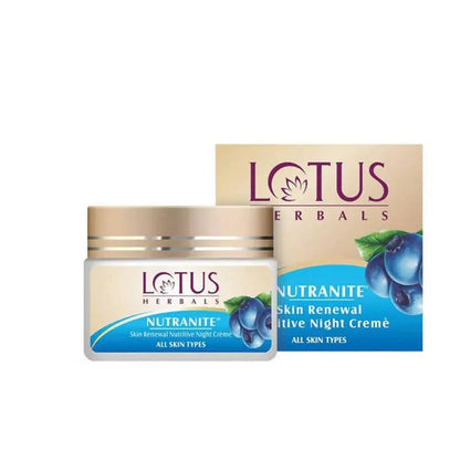 Lotus Herbals Nutranite Skin Renewal Nutritive Night Cream -50 Gm - Mytrendzcart