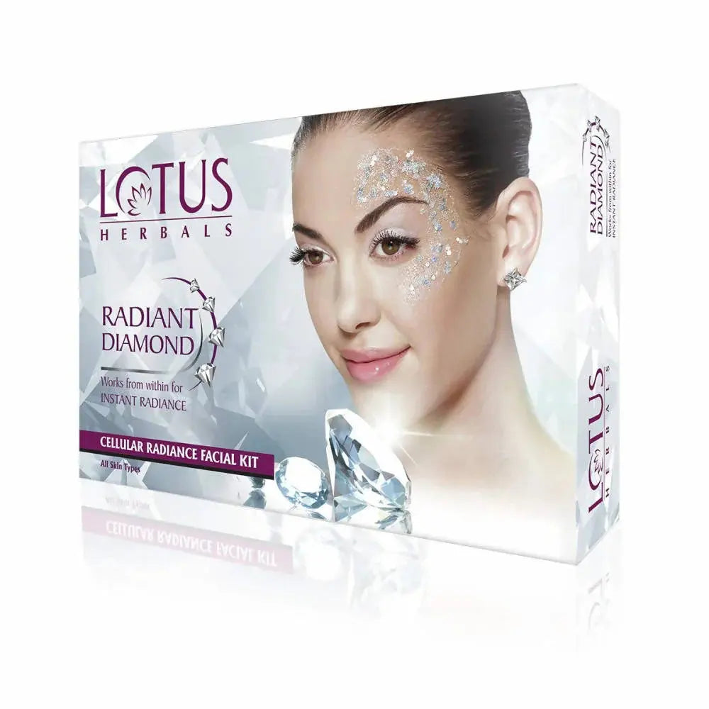 Lotus Herbals Radiant Diamond Facial Kit For Instant Radiance - Mytrendzcart