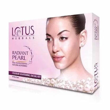 Lotus Herbals Radiant Pearl Facial Kit (37g) for Lightening -Kit - Mytrendzcart