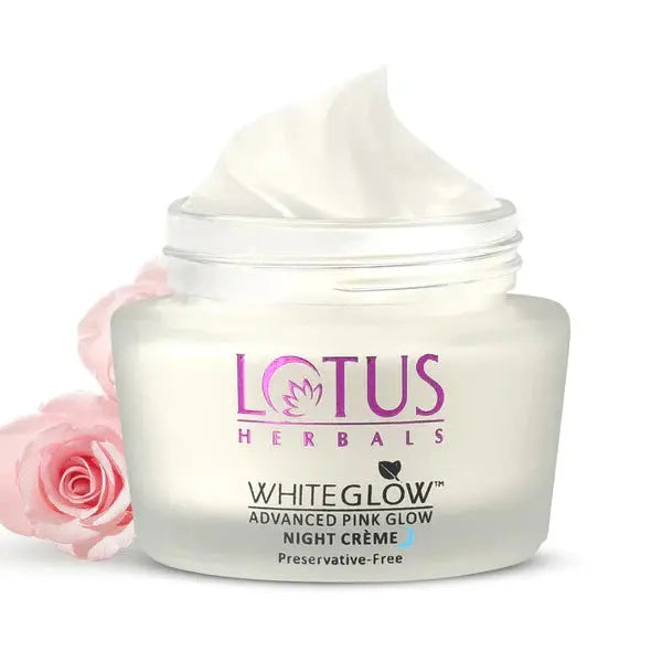 Lotus Herbals Whiteglow Advanced Pink Glow Night Creme -50 Gm - Mytrendzcart