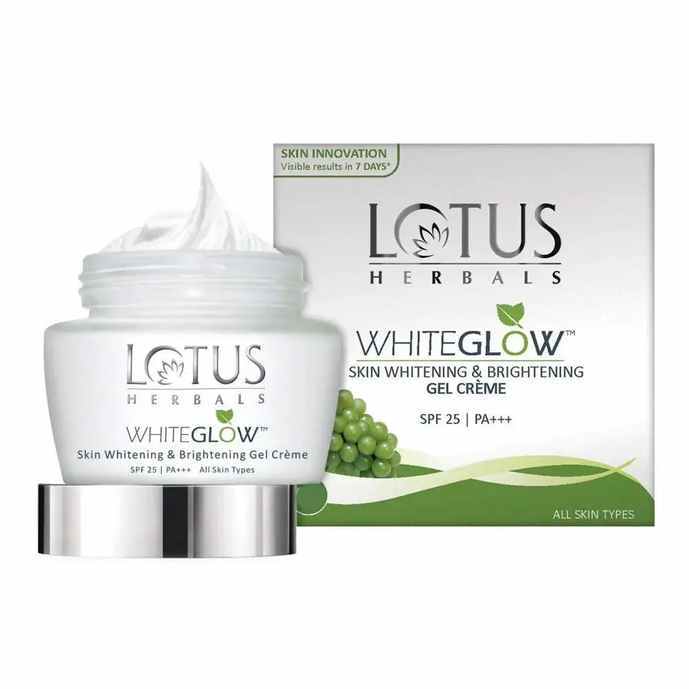 Lotus Herbals Whiteglow Skin Whitening And Brightening Gel Cream (SPF-25) -35 gm - Mytrendzcart