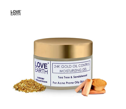 Love Earth 24K Gold Oil Control Moisturizing Gel -50 gm - Mytrendzcart