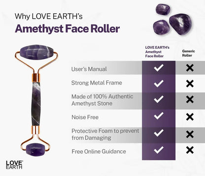 Love Earth Amethyst Face Roller - Mytrendzcart