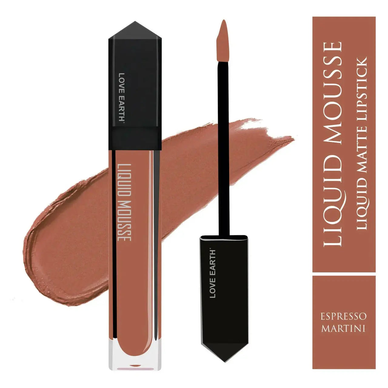 Love Earth Liquid Mousse Lipstick - Espresso Martini -6 ml - Mytrendzcart