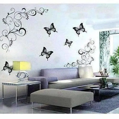 Lovely Black Butterflies Wall Sticker - Mytrendzcart