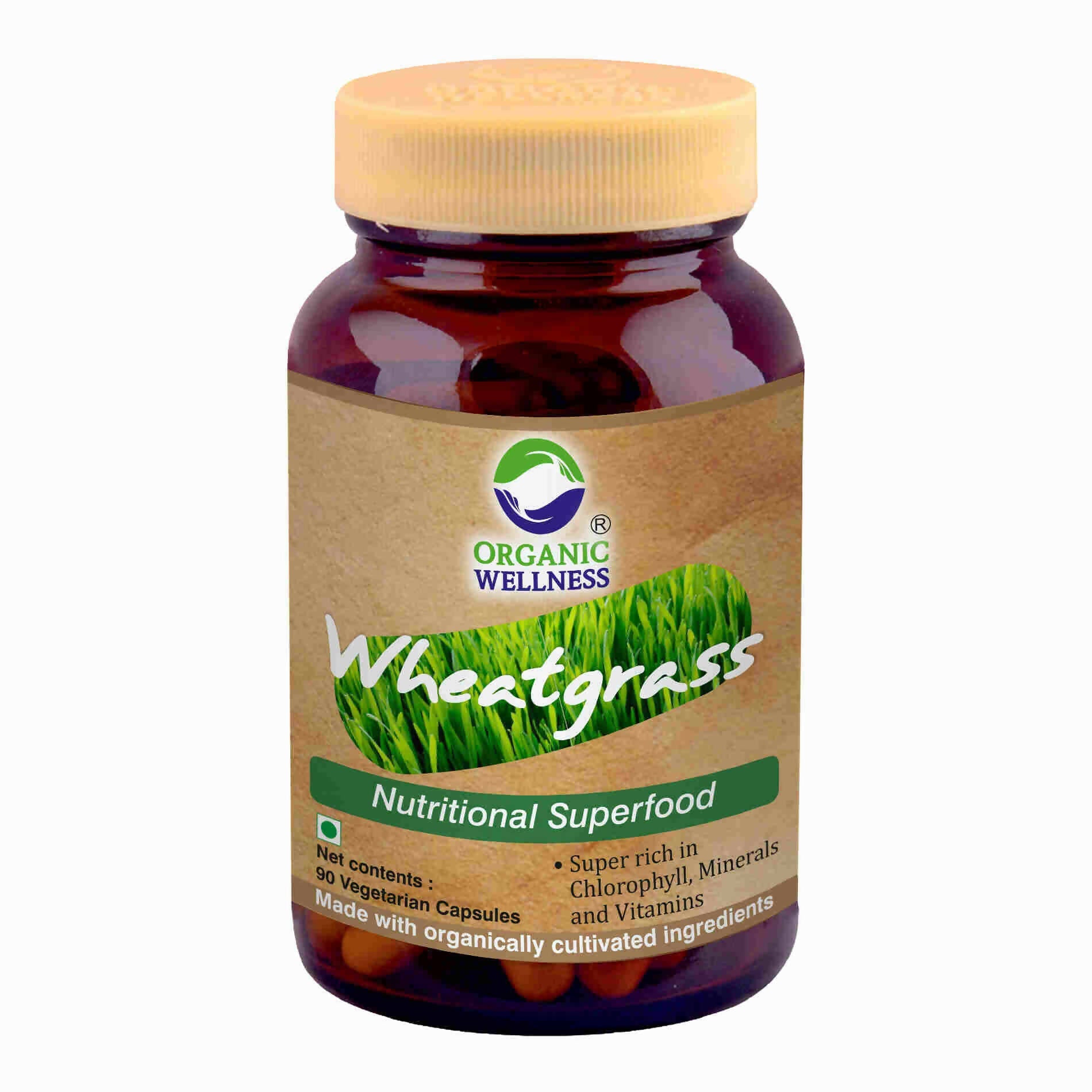 Organic Wellness Wheat Grass Capsules - Mytrendzcart