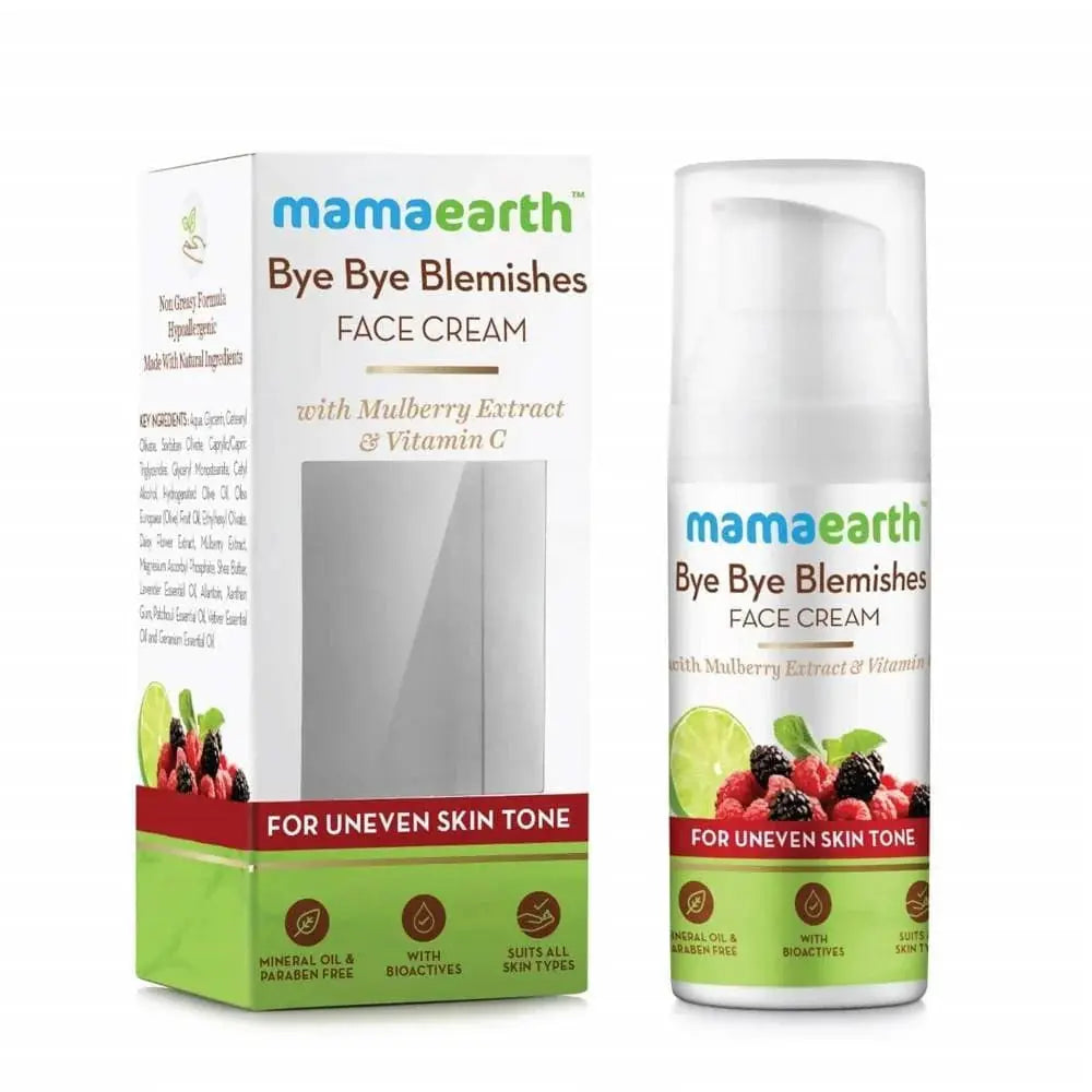 Mamaearth Bye Bye Blemishes Face Cream For Uneven Skin Tone -30 ml - Pack of 1 - Mytrendzcart