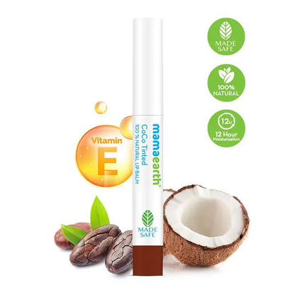 Mamaearth CoCo Tinted 100% Natural Lip Balm -2 gm - Mytrendzcart