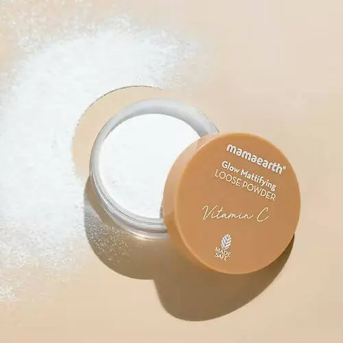 Mamaearth Glow Mattifying Loose Powder -12 gm - Mytrendzcart