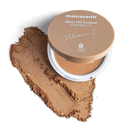 Mamaearth Glow Oil Control Compact With SPF 30 (Almond Glow) -9 gm - Mytrendzcart