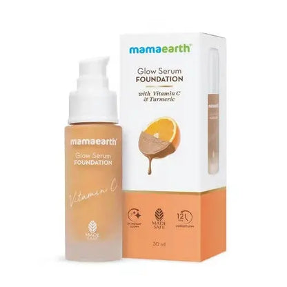 Mamaearth Glow Serum Foundation-Almond Glow -30 ml - Mytrendzcart