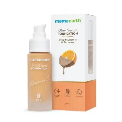 Mamaearth Glow Serum Foundation-Nude Glow -30 ml - Mytrendzcart