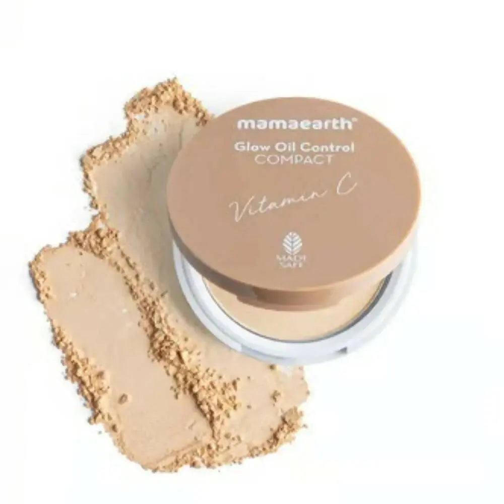 Mamaearth Glow Serum Foundation + Glow Oil Control Compact Combo - Ivory Glow -Combo - Mytrendzcart