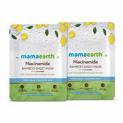 Mamaearth Retinol Bamboo Sheet Mask For Fine Lines & Wrinkles - Mytrendzcart