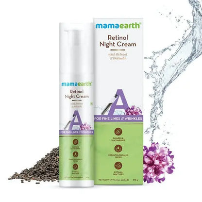 Mamaearth Retinol Night Cream with Retinol & Bakuchi -50 gm - Mytrendzcart