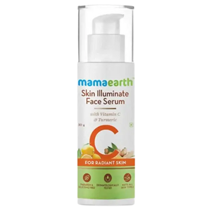 Mamaearth Skin Illuminate Face Serum With Vitamin C & Turmeric For Radiant Skin -30 gm - Pack of 1 - Mytrendzcart