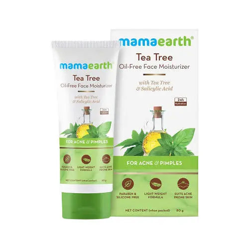 Mamaearth Tea Tree Oil-Free Face Moisturizer For Acne And Pimples -80 ml - Mytrendzcart