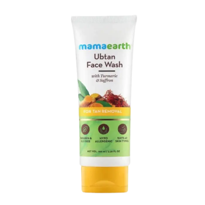 Mamaearth Ubtan Face Wash For Tan Removal -100 ml - Pack of 1 - Mytrendzcart