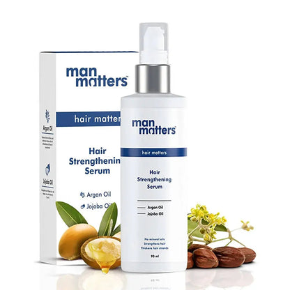 Man Matters Hair Strengthening Serum for Men With Argan & Jojoba Oil -90 ml - Mytrendzcart