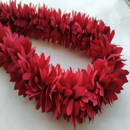 Maroon Fabric Reusable Garland For God Frames - Mytrendzcart