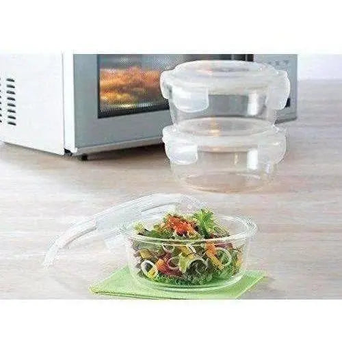 Microwavable Containers with Lunch Bag, 400ml, Set of 3 -400ml - Mytrendzcart