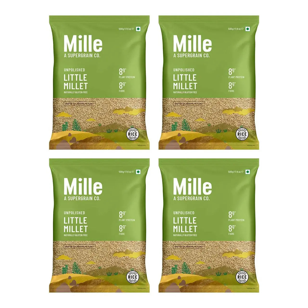 Mille Little Millet Whole Grain -Pack of 4 - 500 gm - Mytrendzcart