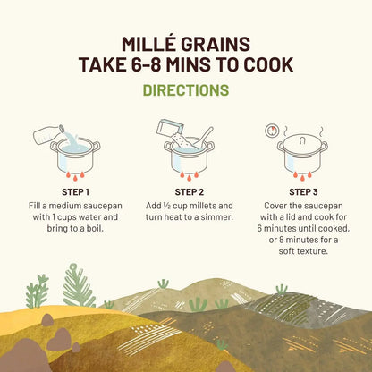 Mille Little Millet Whole Grain -Pack of 4 - 500 gm - Mytrendzcart