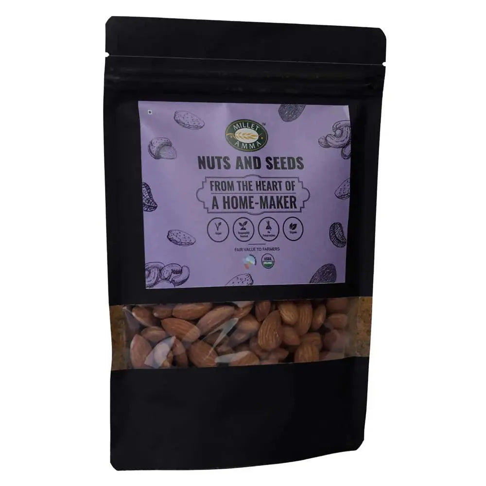 Millet Amma Organic Almonds (Badam) -250 gm - Mytrendzcart