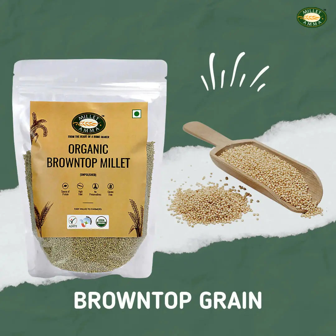 Millet Amma Organic Browntop Millet Grains -500 gm - Mytrendzcart