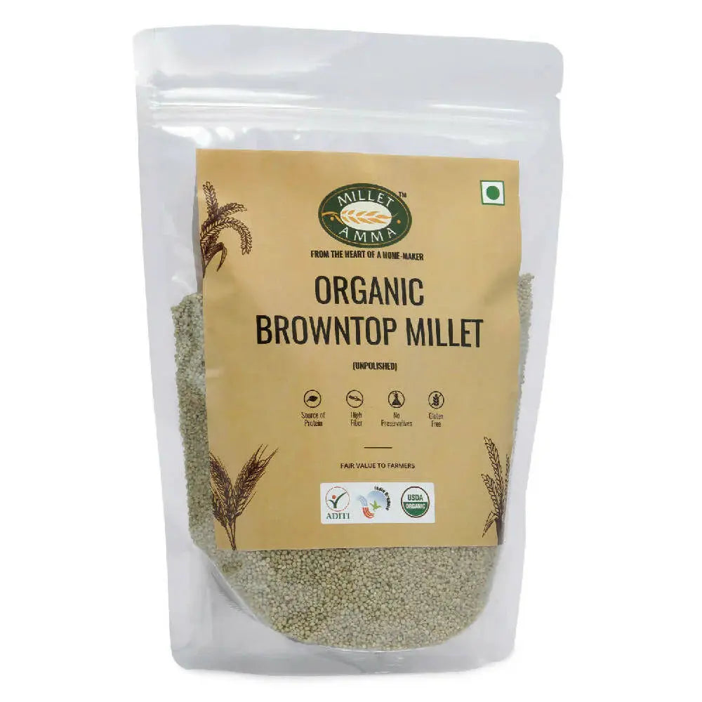 Millet Amma Organic Browntop Millet Grains -500 gm - Mytrendzcart