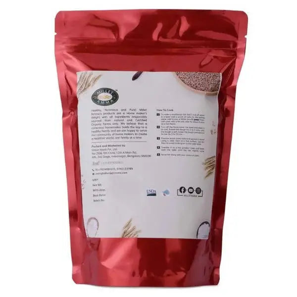 Millet Amma Organic Red Rice Flour -500 gm - Mytrendzcart