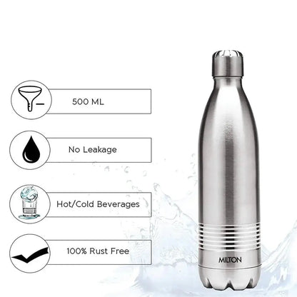 Milton steel Hot & Cold Bottle,500 ml - Mytrendzcart