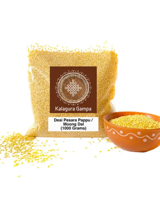 Kalagura Gampa Desi Pesara Pappu/Moong Dal -1000 gm - Mytrendzcart