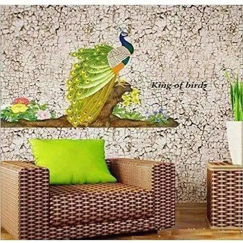 Multicolor - Decals Design Peacock Bird Wall Sticker - Mytrendzcart