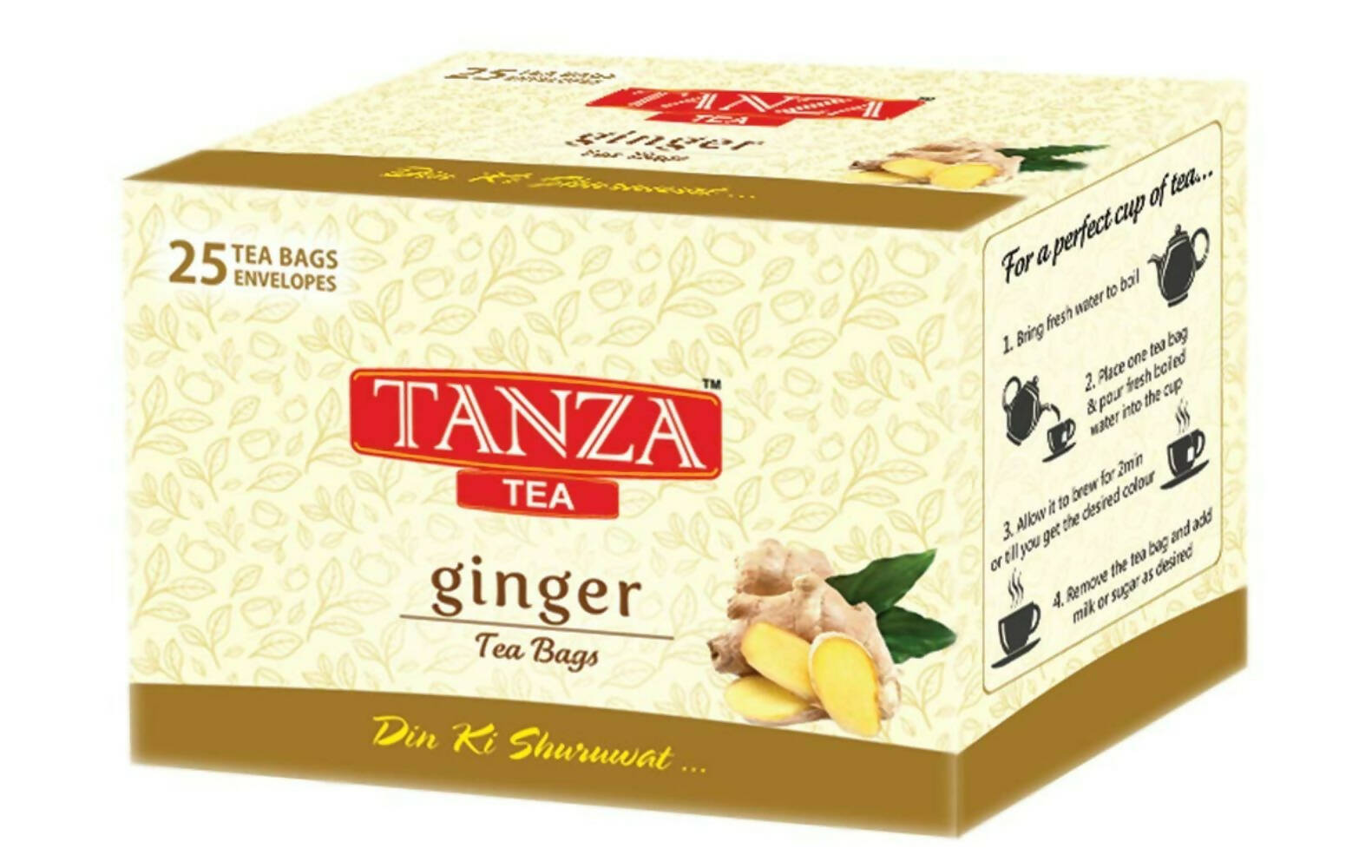 Tanza Tea Ginger Tea Bags - Mytrendzcart