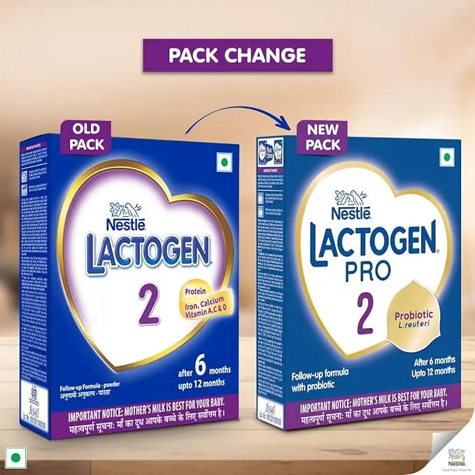 Nestlé LACTOGEN Pro 2, Follow-up Formula with Probiotic, After 6 Months Up to 12 Months, Bag-In-Box Pack, 400g - Mytrendzcart