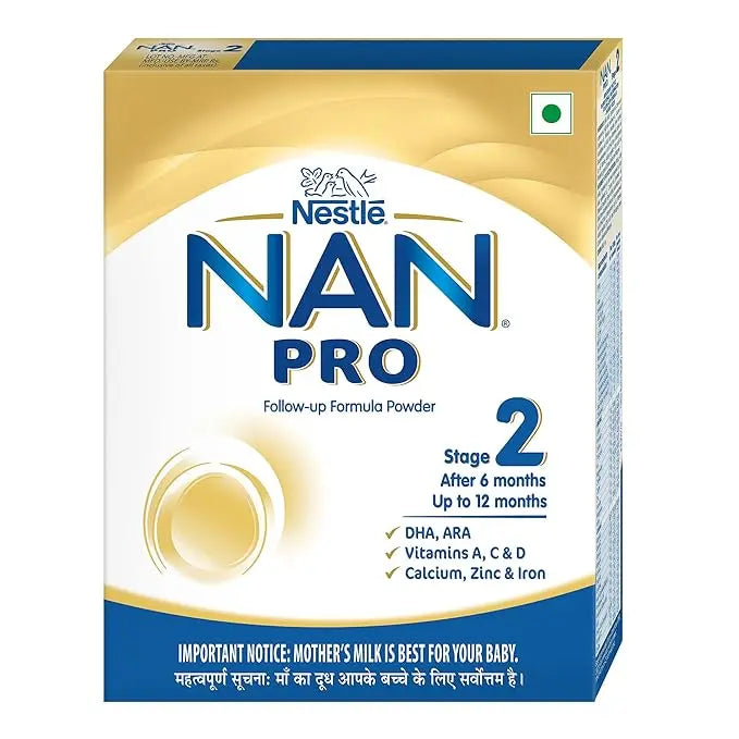 Nestle NAN PRO 2 Follow-up Formula Powder - After 6 months, Stage 2, 400g Bag-In-Box Pack - Mytrendzcart