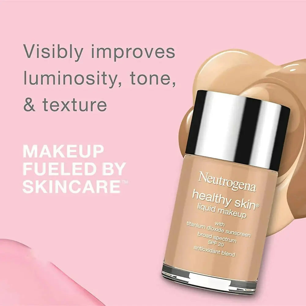 Neutrogena Healthy Skin Liquid Makeup Foundation, Broad Spectrum SPF 20 Feverfew, 85 Honey - Mytrendzcart