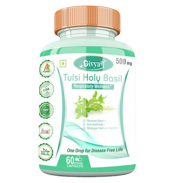 Divya Shree Tulsi Holy Basil Veggie Capsules Mytrendzcart