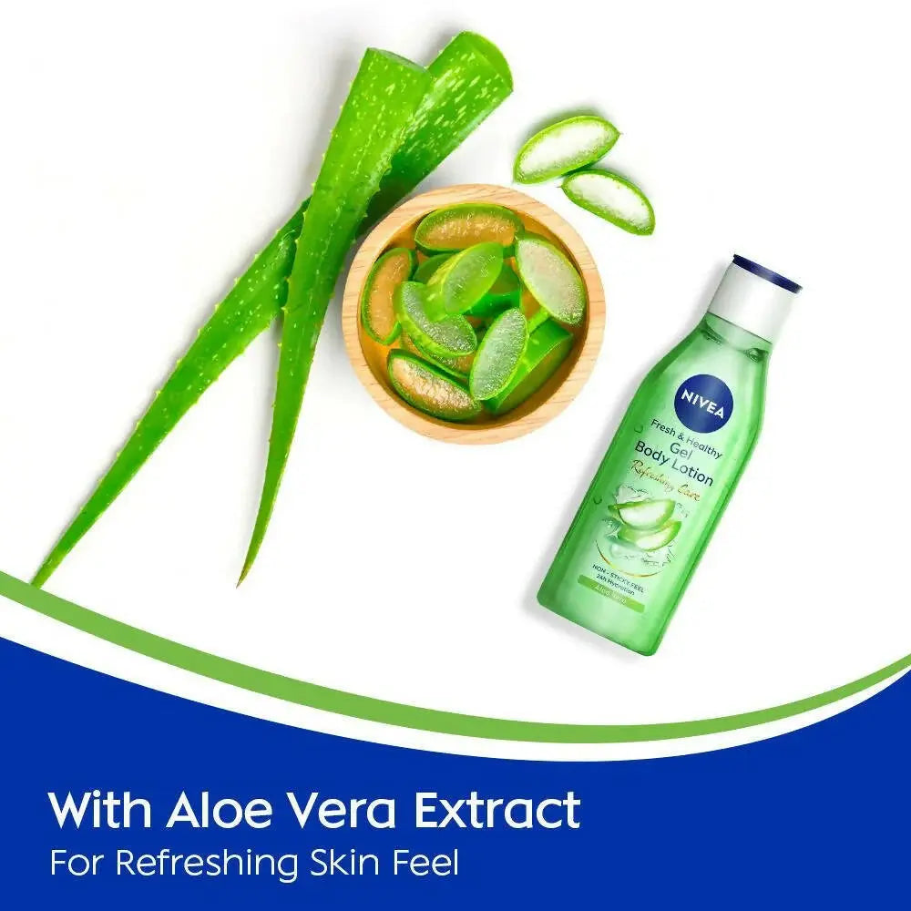 Nivea Fresh & Healthy Aloe Vera Gel Body Lotion Non Sticky Feel -75 ml - Mytrendzcart