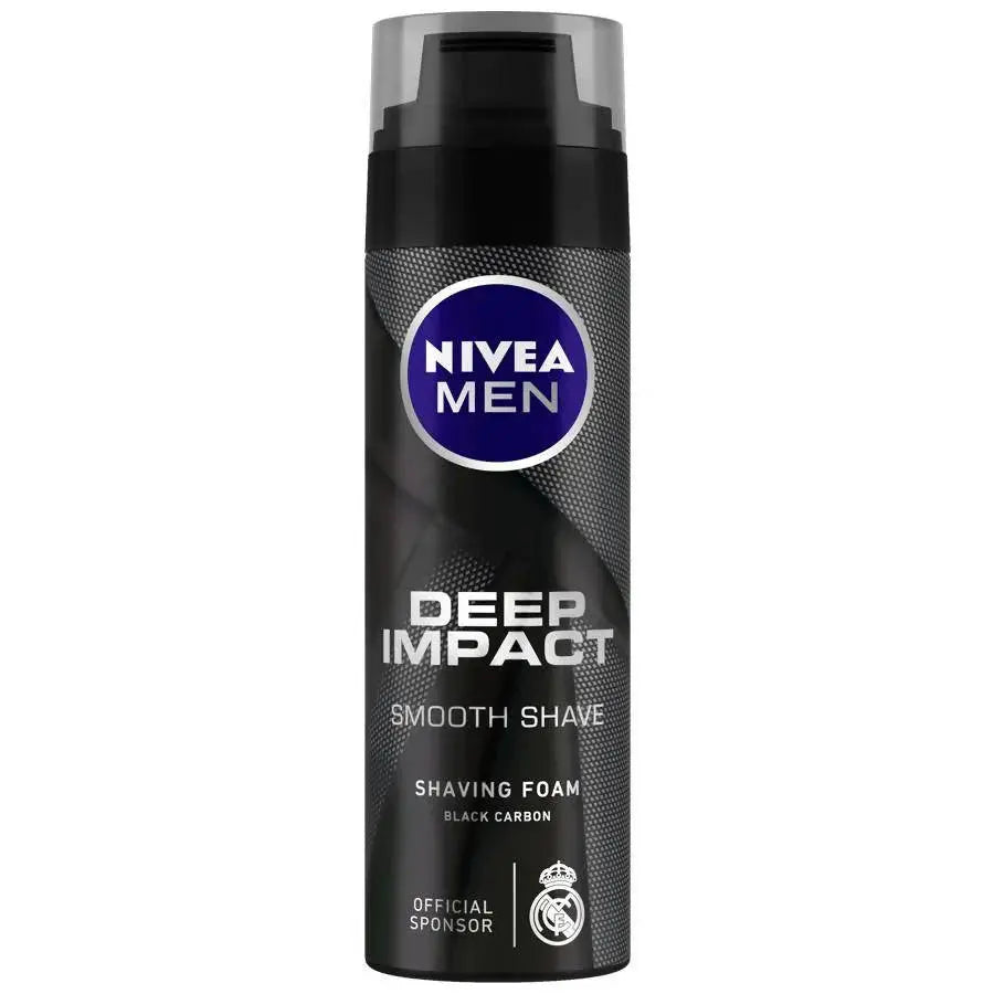 Nivea Men Deep Impact Smooth Shaving Foam -200 ml - Mytrendzcart