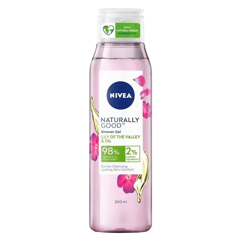 Nivea Naturally Good Lily of the Valley & Oil Shower Gel -300 ml - Mytrendzcart