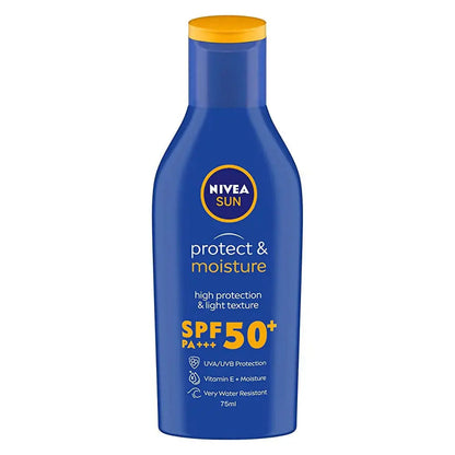 Nivea Protect & Moisture Sun Lotion SPF 50 -75 ml - Mytrendzcart