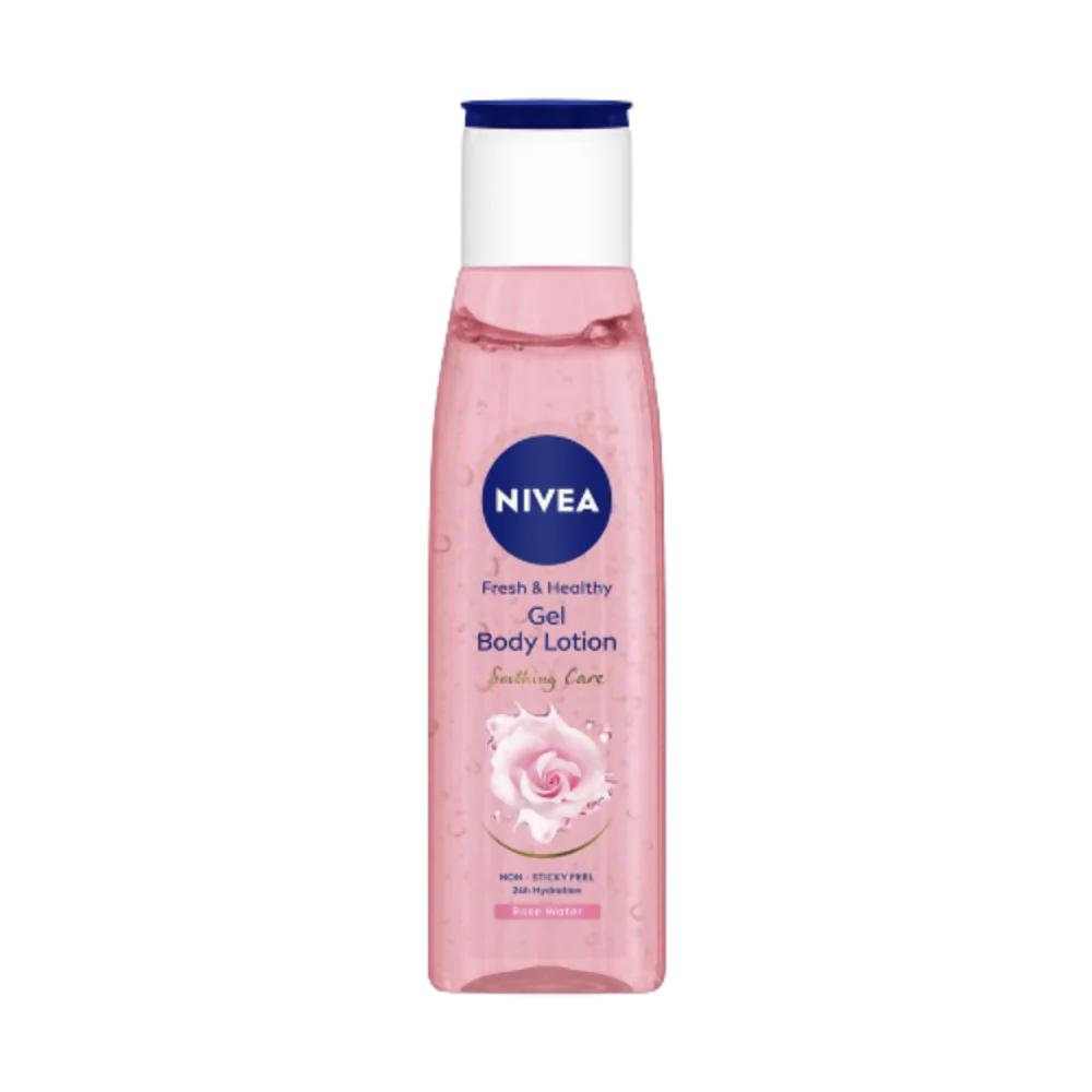 Nivea Fresh & Healthy Rose Water Gel Body Lotion Non Sticky Feel -75 ml