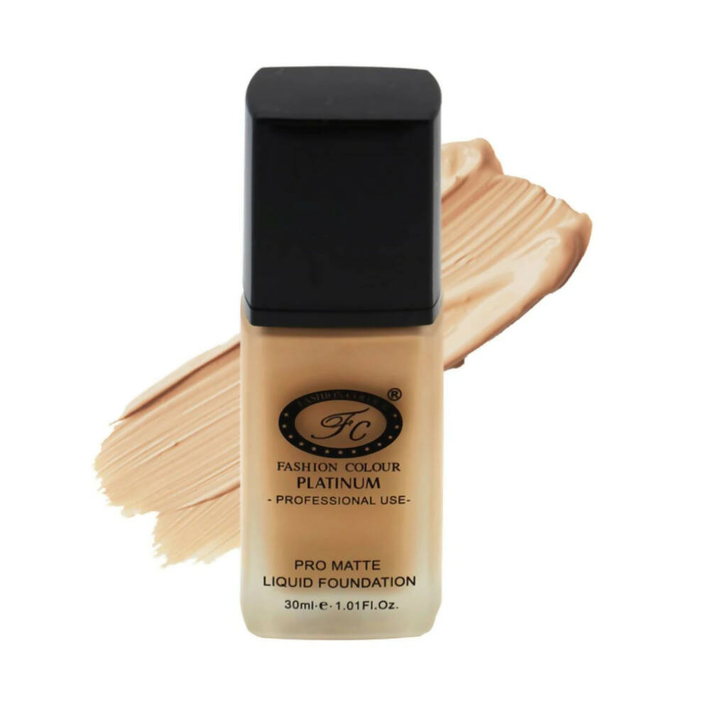 Fashion Colour Pro Matte Liquid Foundation-Warm Beige (Medium to Fair) - Mytrendzcart